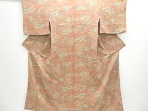 縮緬地　茶屋辻模様小紋着物